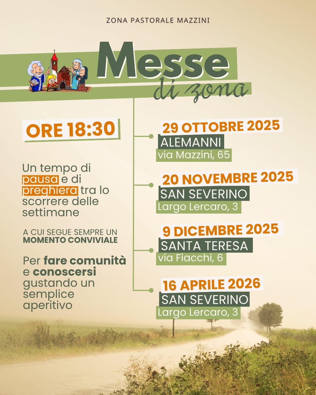 Messe zonali 2025